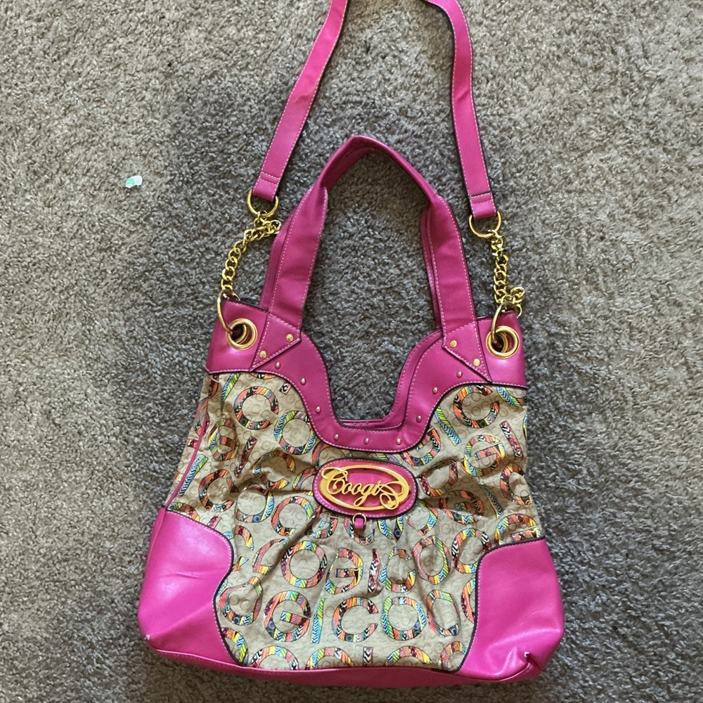 COOGI Pink and Multicolor Shoulder Bag